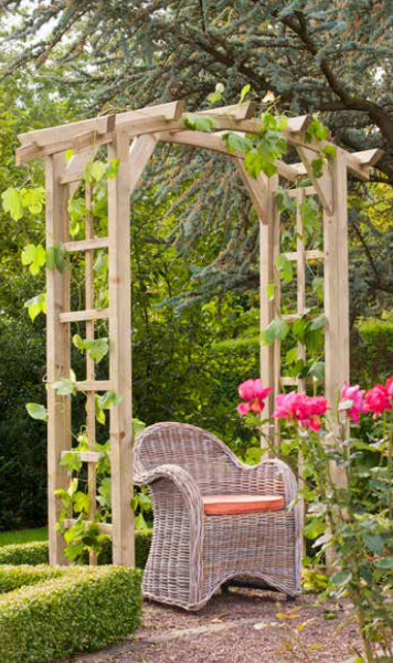 Holz Bogen-Pergola Anna