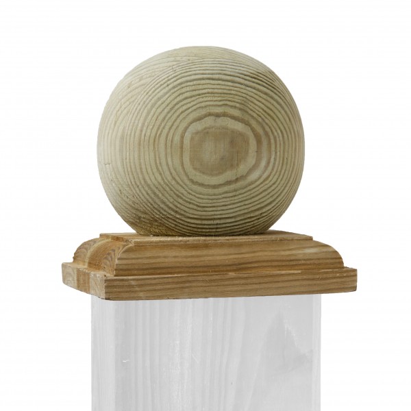 Kugel Pfostenkappe für 9 x 9 cm Holz 0842