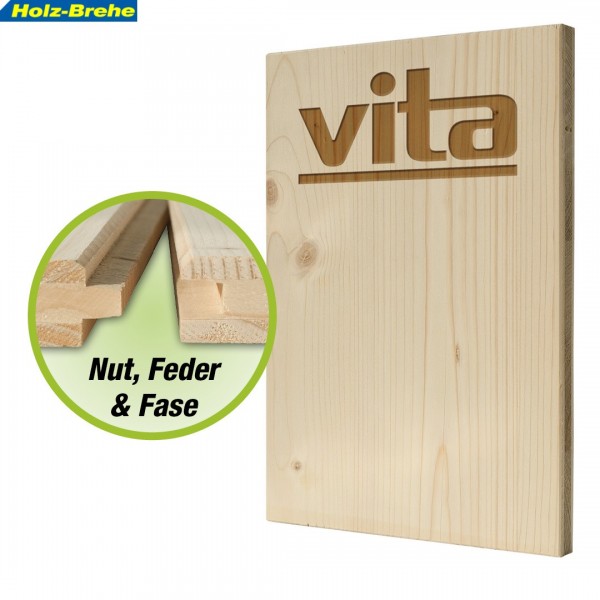 Naturholzplatte-Vita B/C Fichte 19 mm