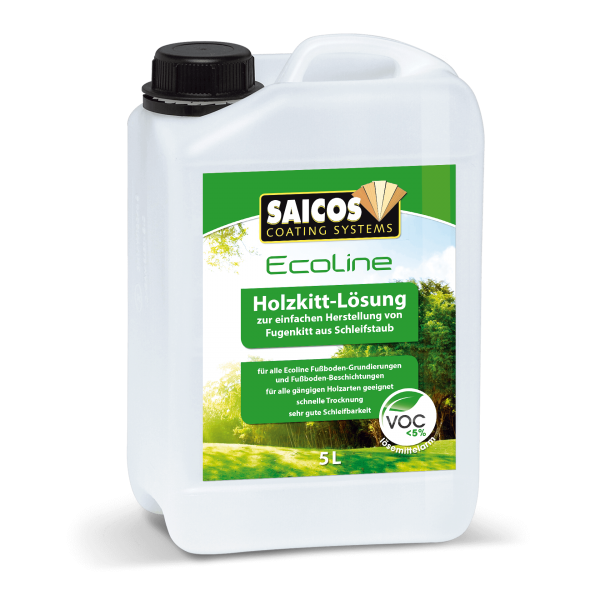 Ecoline Holzkitt-Lösung-Farblos 5 L 0970